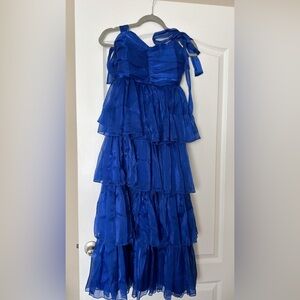 Lulu's Royal Blue Tiered Dress